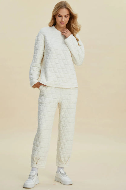 Cozy Ribbed Loungewear Set for Women - color options