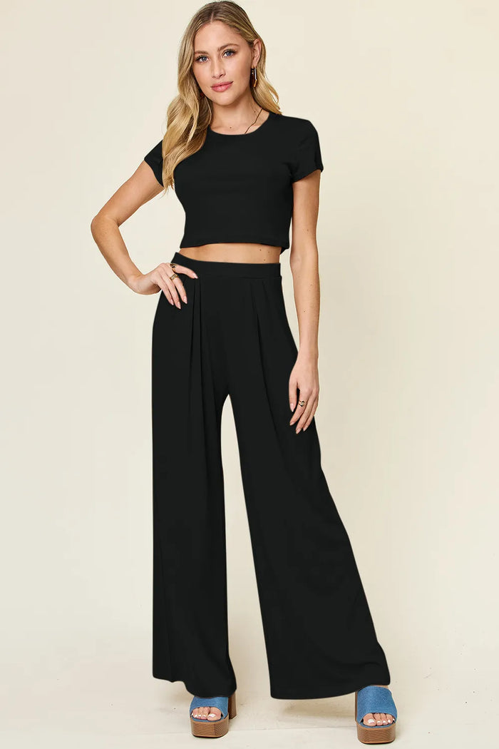 Everyday Round Neck 2-Piece Set for Women