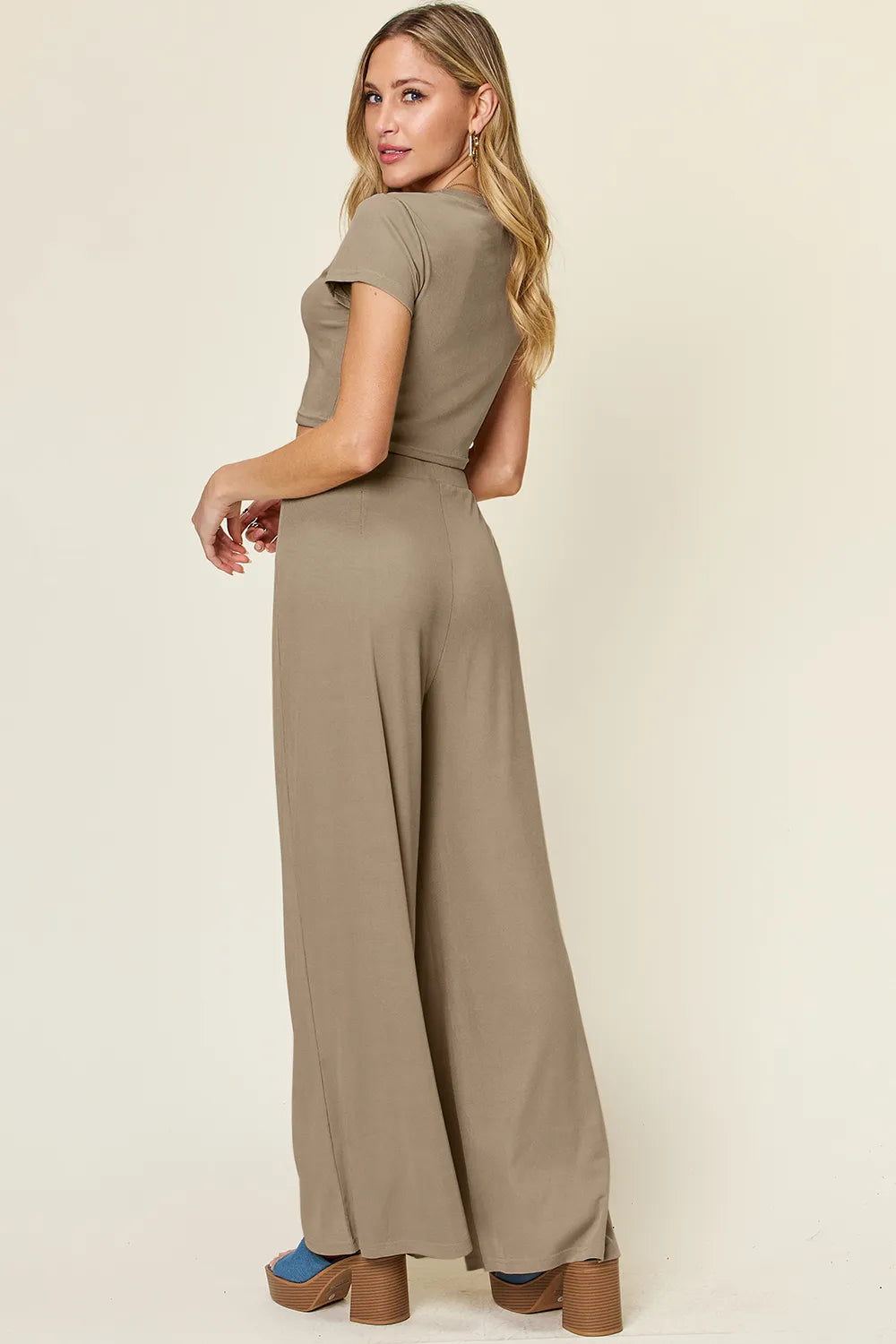 Everyday Round Neck 2-Piece Set for Women - lifestyle photo